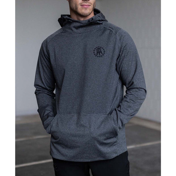 Barstool Sports x UNRL Crossover Hoodie Gray Performance Fleece Stretch Sz L EUC