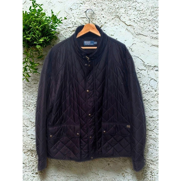 Polo Ralph Lauren Beaton Quilted Field Jacket Black 2XB Big & Tall NWOT