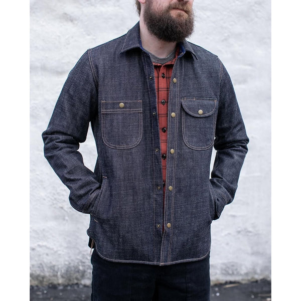 Rogue Territory Cryptic Japanese Selvedge Denim Service Shirt 2XL RGT Rare NWOT
