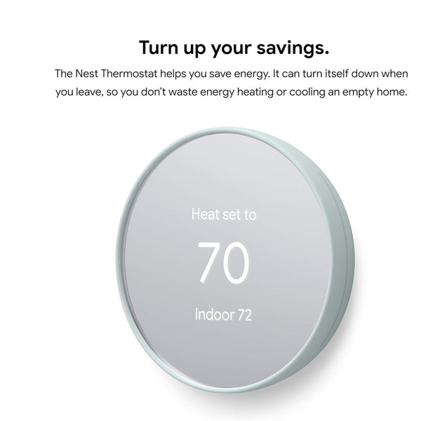 Google Nest G4CVZ Programmable Wi-Fi Thermostat Fog Gray Sealed In Open Box