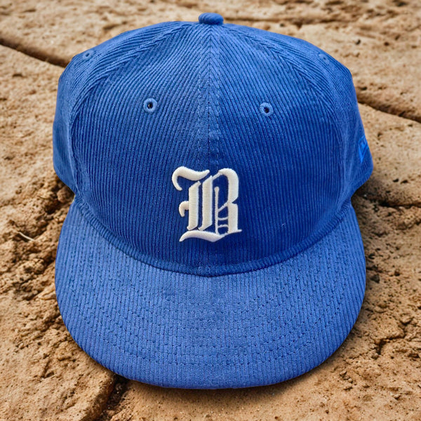 Badlands x New Era 59FIFTY Blue Corduroy Snapback Hat NWT Rare Adjustable