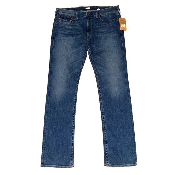 True Religion Ricky W Flap Relaxed Straight Jeans Lake View 42x36 NWT USA