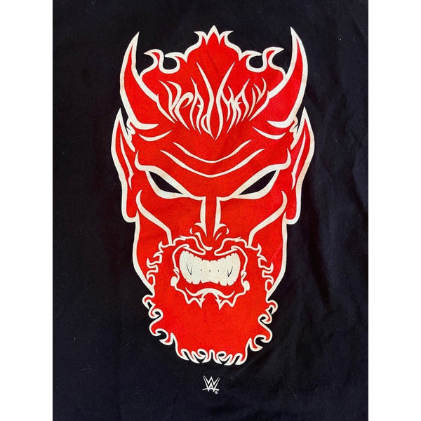 The Undertaker WWE Big Evil Red Devil Head T-Shirt Sz L Double Sided Y2K