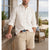 Johnnie-O Mackle Hangin' Out White 100% Linen Button Down Shirt Men's Medium