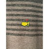 Masters Tech Augusta National Golf Polo Gray Striped Performance Shirt Sz S NWOT