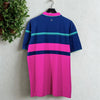 Greyson Polo Shirt Men’s XL Blue Pink Colorblock Stripe Pima Golf Polo