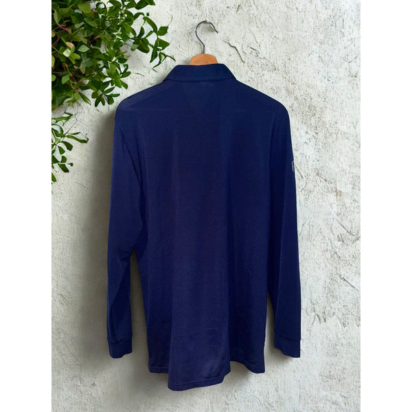 Holderness & Bourne LS Polo Men’s M Navy Tailored Fit Watchung Valley Golf Club