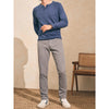 Faherty Cloud Cotton Henley Men's L Navy Heather Pima Modal Super Soft Peru