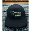 Monster Energy NASCAR Snapback Hat Black Green Logo Cap NWOT Adjustable