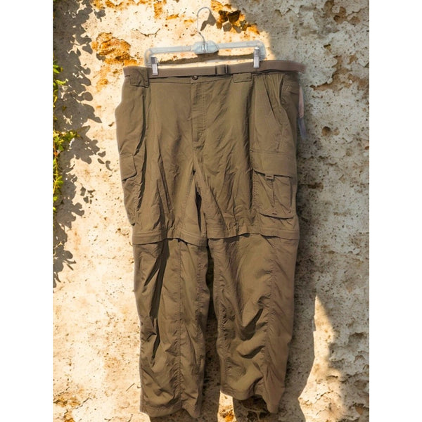 Columbia Titanium Silver Ridge Convertible Pants Mens 2XL UPF 30 Hiking Cargo