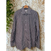 ETON Slim Fit Dress Shirt 17 43 Blue White Stripe Spread Collar Luxury Cotton