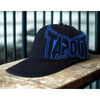 Tapout Y2K Hat Cap Black Blue Embroidered Logo L/XL Flex UFC MMA NWT