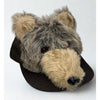 3D Plush Bear Snapback Hat Brown Grizzly Teddy Trucker Cap OSFA Vintage 1980s