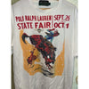 Polo Ralph Lauren Polo Country State Fair Cowboy Tee Mens L White Rare Graphic