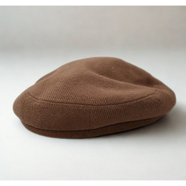 Kangol Wool Fisherman Cap Brown Mens Large Newsboy Hat Classic EUC