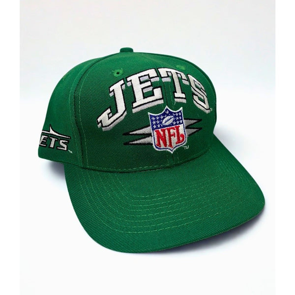 New York Jets Logo Athletic Diamond Cut Snapback Hat NFL Pro Line Vintage 90s