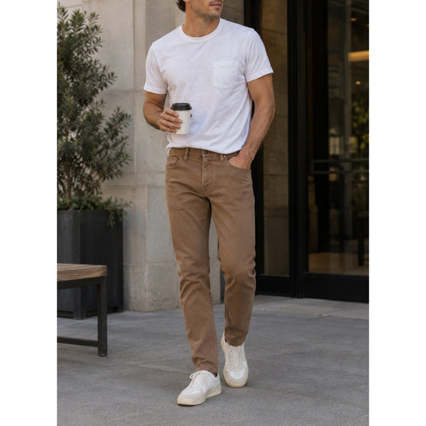 Todd Snyder Slim Fit Stretch 5-Pocket Chino Pants Rust Brown 35x32 Mens