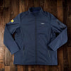 Lidl Employee Softshell Jacket XL Navy Blue Full Zip Long Sleeve Pockets EUC