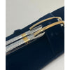 Tiffany & Co T-Clip Pen Pencil Set Chrome Gold Tone NOS Boxed Luxury Writing