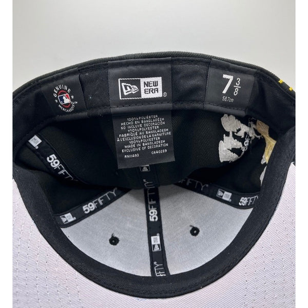 Pittsburgh Pirates New Era Cloud Icon 59FIFTY Hat Black 7 3/8 NWT Rare