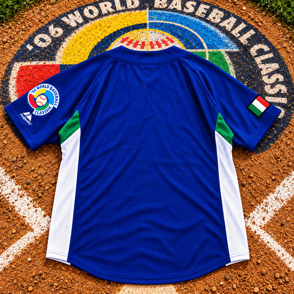 Italy Italia 2006 World Baseball Classic Majestic Jersey 2XL USA Made Vintage