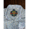 Robert Graham Shirt M Falling Leaves Flip Cuff Allover Print Cotton EUC