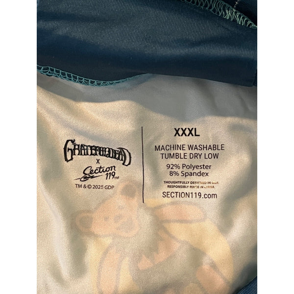 Grateful Dead x Section 119 Floating Bears UPF 50 Hoodie Blue 3XL NWOT