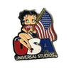 Betty Boop Universal Studios Theme Park Usa Flag Collectible Vintage Pin