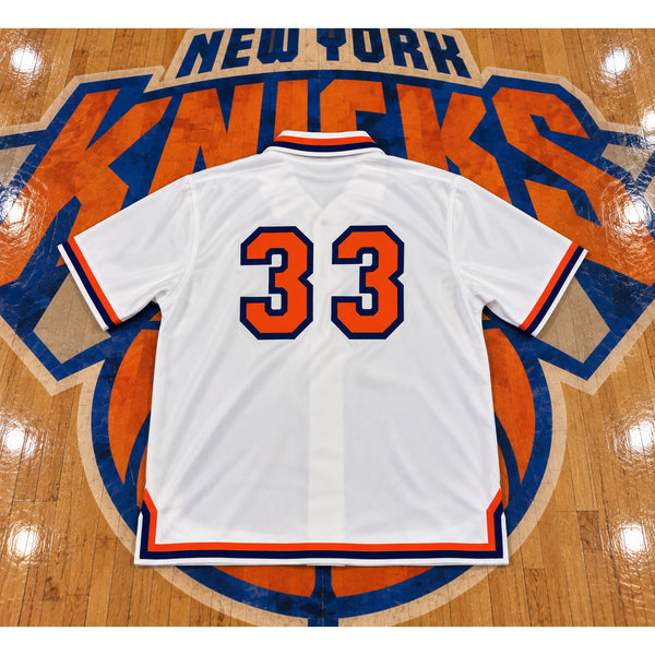 New York Knicks Patrick Ewing Adidas Vintage Warm Up Jersey Shirt 3XL #33