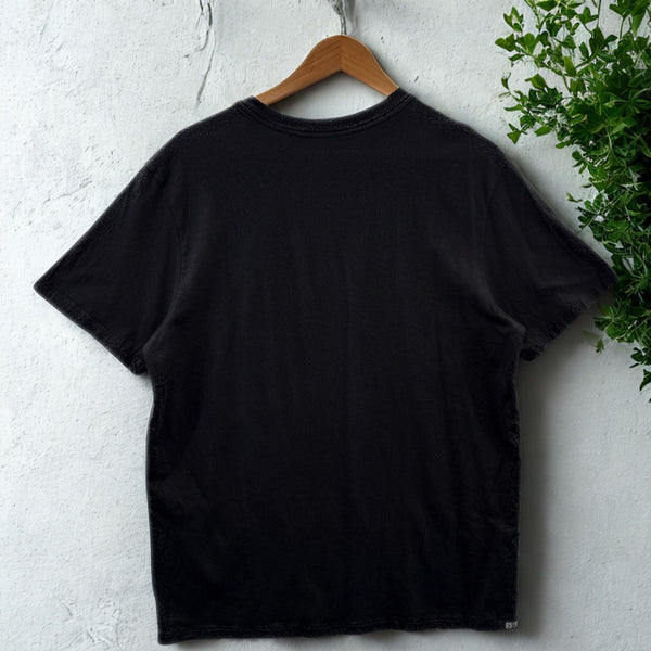 PAKA Royal Alpaca Pima Blend Essential Tee Shirt Black Medium Made in Peru