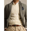 Polo Ralph Lauren Cable Knit Sweater Men's L Cream Wool Cashmere Pony