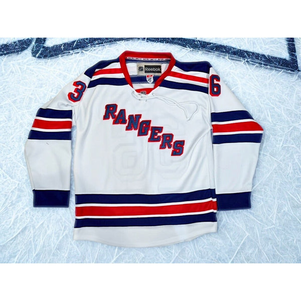 New York Rangers Mats Zuccarello Reebok CCM NHL Jersey W/ fight strap Size 52