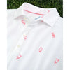 Johnnie-O Featherweight Toutou Bird Golf Polo Shirt Men’s Large White