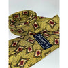 Burberrys of London Vintage Silk Tie Geometric Pattern Yellow Green Red
