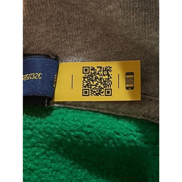 Polo Ralph Lauren Polo Bear Rugby Hoodie 2XLT Green Colorblock Fleece NWOT