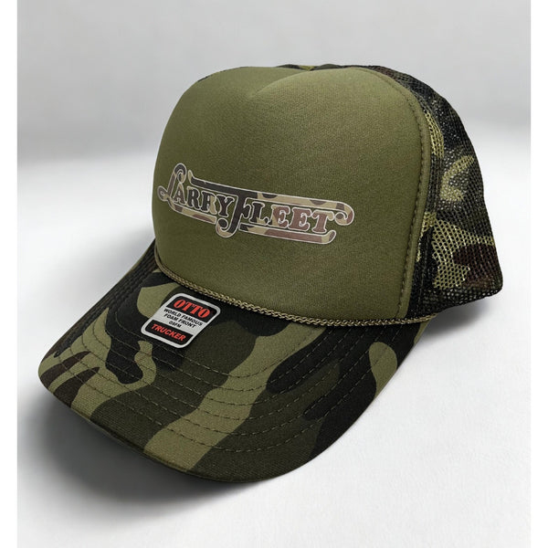 Larry Fleet Camo Otto Trucker Hat OSFM Country Singer Merch NWT
