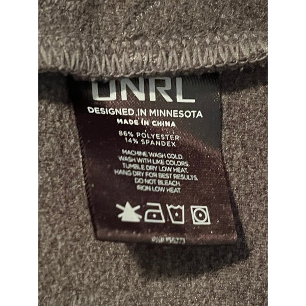 Barstool Sports x UNRL Crossover Hoodie Gray Performance Fleece Stretch Sz L EUC