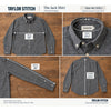 Taylor Stitch The Jack Shirt Men's 2XL 46 Charcoal Donegal Nep Organic Cotton