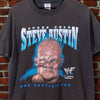 Stone Cold Steve Austin WWF The Rattlesnake Shirt 90s Black Size L Tee Vintage