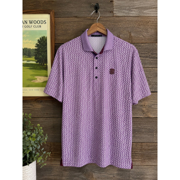 Greyson Manhattan Woods Golf Polo Shirt Sz. M Purple Moonshine Performance
