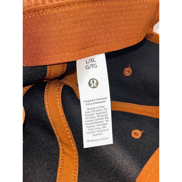 Lululemon Corduroy Ball Cap Brown L/XL Adjustable Strapback NWOT Unisex