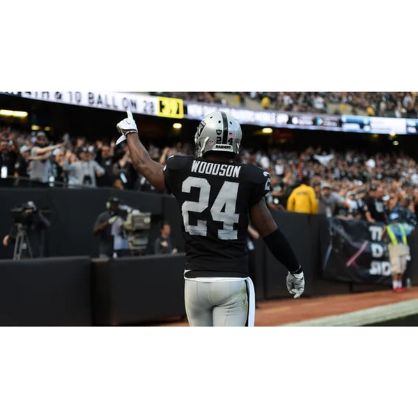 Oakland Raiders Charles Woodson #24 Jersey Reebok NFL 2XL Black VTG
