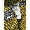 Versace Jeans Couture Ittierre 90s Plaid Button Up Shirt Black Yellow Sz XL