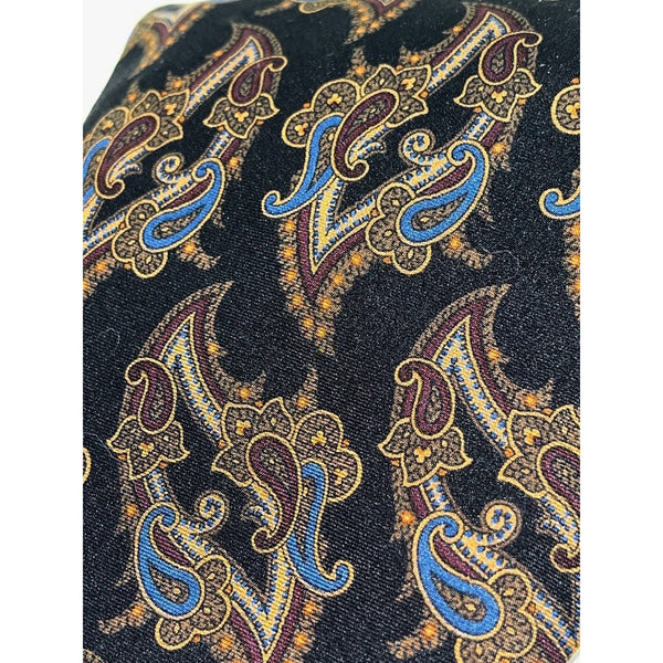Polo Ralph Lauren Paisley Silk Tie Handmade USA Vintage Classic Mens Neckwear
