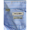 Twillory Dress Shirt Mens 16.5 32/33 Blue Pink Check Non Iron Tailored Fit