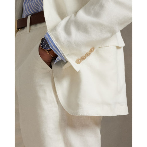 Polo Ralph Lauren Soft Modern Linen Suit Jacket Cream 44R Sport Coat NWT $398