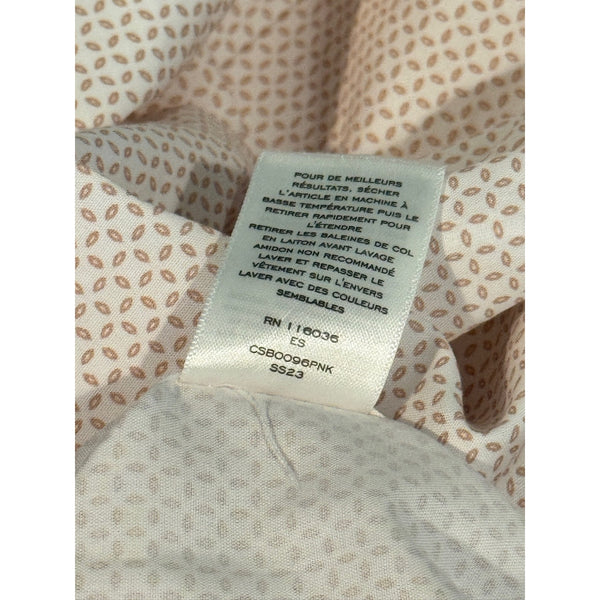 Charles Tyrwhitt Dress Shirt Non Iron Slim Fit Geometric Spotted Sz. L