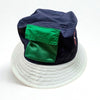 Polo Ralph Lauren Bucket Hat Nylon Navy White Pocket Adjustable S/M EUC