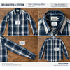 Taylor Stitch x Stetson California Shirt Sz. 2XL 46 Indigo Plaid Organic Cotton