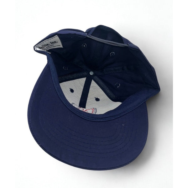 New Jersey Nets Blockhead Logo Vintage 90s Snapback Hat NBA OSFA Taiwan EUC